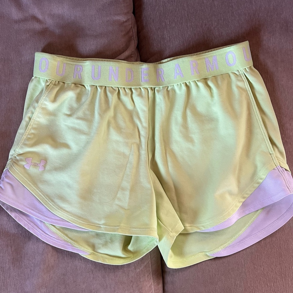 Under Armour Women's Yellow Shorts